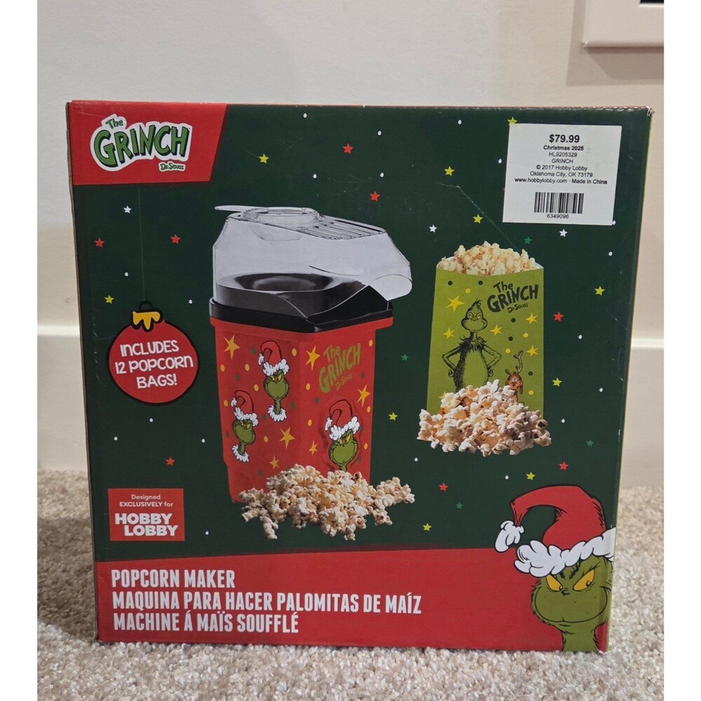 The grinch popcorn maker